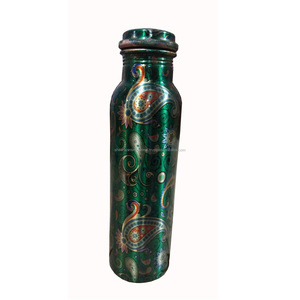 Original <b>Copper</b> <b>Bottle</b> New Design Enamel Printed Pure Metal Leak-Proof Water <b>Bottle</b> Stainless Steel Tumbler for Office Gym Use - Product Image 2