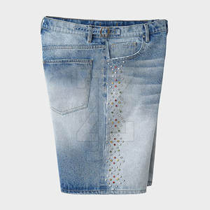 Shorts d'été pour hommes à la mode urbaine très demandés, avec strass, design brillant, confortables et décontractés - Product Image 2