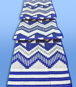 Tissu africain de qualité supérieure en coton tissé jacquard Royal Kente pour les cérémonies spéciales et la mode de créateurs exclusifs 51 pouces - Product Image 2