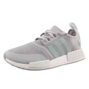 Chaussures Adidas NMD_R1 pour hommes Couleur : Gris/Vert blush/Blanc nuage 100% authentiques - Product Image 1