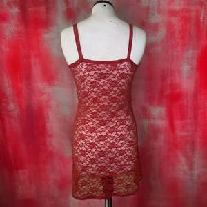 Red Verovica One-Piece Sensual Soft Net Nighty - Product Image 2