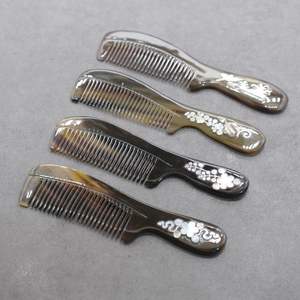 HOPE COLORS HORN BUFFALO PEINES AL POR MAYOR Peines de cuerno antiestáticos naturales para regalos de vacaciones por Crescent Crafts - Product Image 3