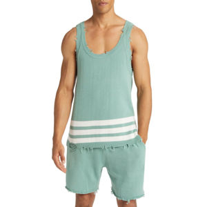 Débardeurs pour femmes en tissu jersey 100% coton avec dentelle, nouveau design, logo personnalisé Orem, séchage rapide, respirant, pour la gym, vente en gros - Product Image 1