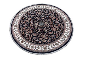 Chất Lượng Cao Màu Đen Vòng Len Thảm Với Knots Thiết Kế Handmade Không Trượt Và Có Thể Giặt Được Cho Phòng Khách Và Ăn Uống Trang Trí Nội Thất Xe Sử Dụng - Product Image 2