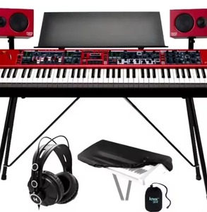 Listo para enviar New Stage 4 88-Key Totalmente ponderado Piano eléctrico digital Paquete de teclado MIDI usado Pianos de cola verticales incluidos - Product Image 1