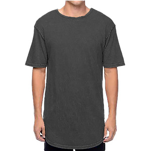 เสื้อยืดคอกลมแขนสั้นผ้าฝ้ายเฮฟวี่เวทของผู้ชายวินเทจพิมพ์ลายมิเนอรัลซัก - Product Image 6