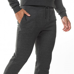 Wholesale 100% Cotton Men's Casual Sweatpants Breathable Solid Color Jogger <b>Drawstring</b> Regular Fit Skin Fitted High Painted High - Product Image 5