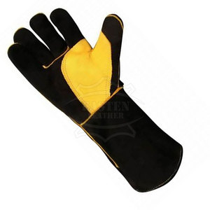Guantes de soldadura de cuero de alta calidad ligeros unisex tamaño personalizado último diseño para seguridad - Product Image 6
