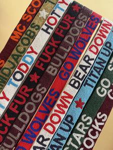 New Arrival Designer Women <b>Purses</b> Beaded Straps Cross Body Bag Straps Adjustable <b>Red</b> Customize Blue Handmade Beaded Straps - Product Image 6