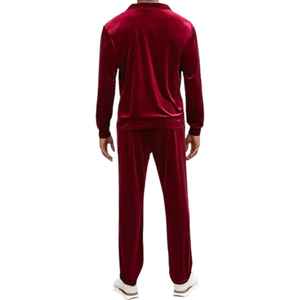 Men's Casual Cotton Tracksuit Set Soccer Wear Long Sleeve with Hooded Collar Elastic Waist <b>Printed</b> Breathable - Product Image 3