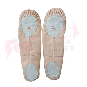 Chaussures de danse de Ballet souple en cuir, lavable, à semelle fendue, originale, vente directe d'usine - Product Image 6