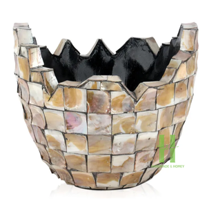 Jarrón de nácar exclusivo para decoración de flores, maceta de lujo con diseño personalizado en HNH Craft Factory - Product Image 5