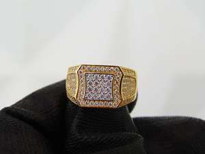 แหวนทองคำขาวชาย7.00กะรัต VVS Moissanite แหวนครบรอบ925เพชรทำจากเงินแท้ - Product Image 2