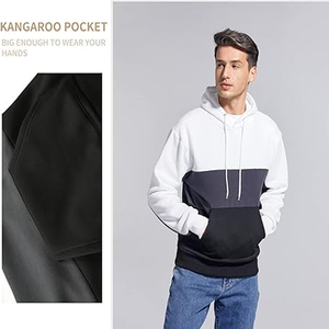 Sweat à capuche d'hiver personnalisé pour homme, en molleton de coton épais avec broderie et impression en relief - Product Image 4
