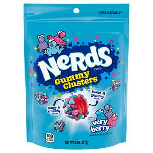 Nerds sakızlı kümeleri şeker, çok Berry 8 oz çanta - Product Image 1