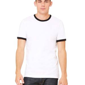 Transpirable para hombre Ringer Crew Neck Athletic Camisetas Camiseta deportiva de manga corta para hombres - Product Image 1