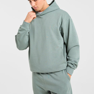 Sweat à capuche vintage en molleton coupe boxy pour hommes, nouveauté, sérigraphie personnalisée surdimensionnée à la mode, logo brodé, motif de lettres - Product Image 4