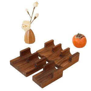 1 <span class=keywords><strong>2</strong></span> 3 4 5 lubang Sushi gulungan tangan pemegang piring tetaki kayu dudukan Taco rak Sushi Walnut Taco tempat baki - Product Image 1