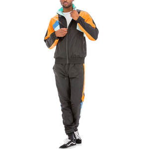 Nueva moda 2025 cortavientos para correr chándal de nailon para hombre chándal cortavientos conjuntos de nailon blanco reflectante Pipping para hombres - Product Image 3