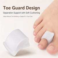 En gros, Anneau séparateur d'orteils en silicone souple, espaceur pour gros orteil, protège-arthrose et séparateur d'orteils superposés pour le soin quotidien des pieds