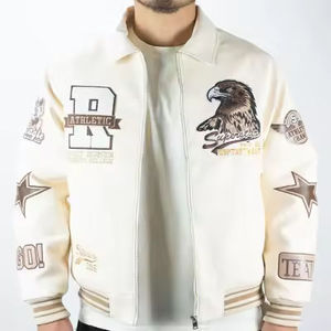 Vêtements décontractés pour hommes Letterman vestes couleur unie Letterman veste Offre Spéciale Baseball Letterman veste pour hommes - Product Image 5