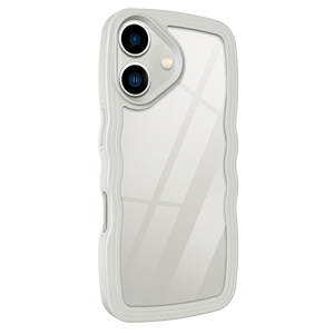 Moda 2d Color en blanco Wave Edge 2 en 1 TPU PC Sublimación Impresión UV Fundas para teléfonos móviles Funda protectora para Iphone 16 15 pro Max - Product Image 1