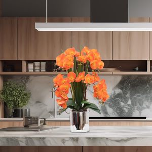 THAOF-152 Tallos de Orquídeas de Tacto Real, Flores Artificiales de Phalaenopsis para Centro de Mesa - Product Image 5