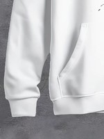 Sweat à capuche pour homme en molleton bouclette 400 g/m² 100 % coton, écologique, respirant, coupe ample, teinture unie, design personnalisé