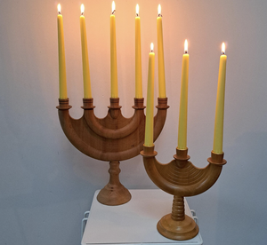 Contenedor de velas de madera más nuevo, candelabros ecológicos para Decoración de mesa y eventos - Product Image 1