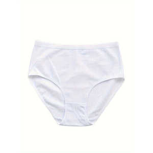 กางเกงในไร้ตะเข็บแบบซี่โครง 8 ชิ้น สำหรับผู้หญิง เอวสูง ไซส์ XL ชุดชั้นในเรียบง่าย สวมใส่สบาย ระบายอากาศได้ดี ยืดหยุ่น ชุดชั้นในและกางเกงใน - Product Image 2