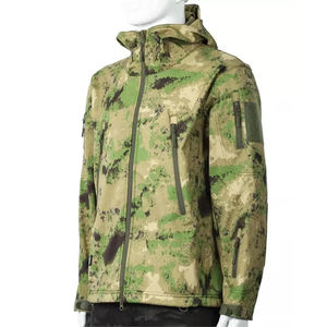 Chaqueta Táctica Impermeable y Cortavientos con Estampado de Camuflaje de la Selva, Pantalones de Softshell, Compra al por Mayor, MOQ Bajo, Ropa de Caza Silenciosa - Product Image 4