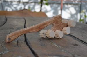 Herramienta de masaje de madera Natural, palo de Guasha portátil, herramienta de desguace de madera, suministros de SPA para el hogar para masaje corporal, acupresión - Product Image 3