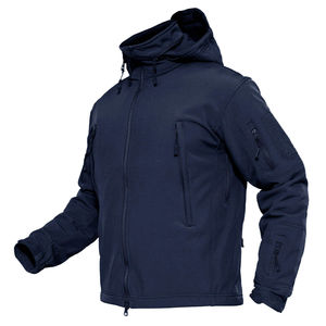 <b>Men</b> Tactical Softshell <b>Jacket</b> Hooded Zip Up Windbreaker Outdoor Workwear <b>Utility</b> Coat - Product Image 2