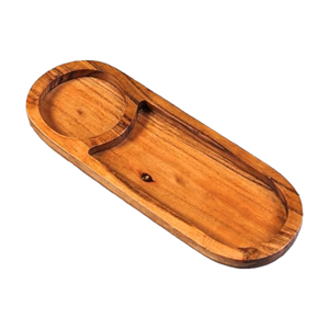Plato para servir comida de madera hecho a mano al mejor precio de la India para restaurante, hotel, fiesta en casa, uso al por mayor - Product Image 6
