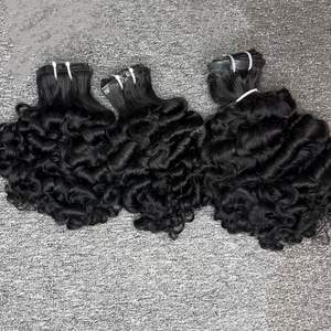 Rizo birmano CLIP INS Hair Virgin Vietnam Hair Bundles 100 Virgin Hair Bundles para mujeres negras - Product Image 5