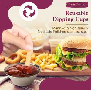 Mini thép không gỉ đồ dùng nhà bếp tiêu chuẩn chất lượng gia vị bát cho nhà hàng nhà sử dụng cho nước sốt cà chua ngâm ly - Product Image 4