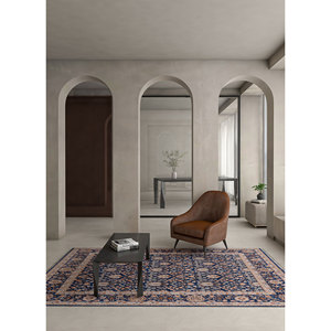 Alfombra de Lana Azul Aurora Anudada a Mano con Patrón Floral Abstracto para Entrada, Pasillo, Habitación de Adolescentes, Tamaño Rectangular 9x12 - Modelo EPR-1509 - Product Image 5