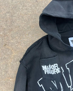 Sudadera con Capucha Larga de Punto Casual de Invierno para Mujer, con Apliques Lavados, Moderna y Cómoda - Product Image 4