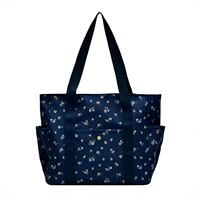 Sac fourre-tout en nylon imperméable personnalisé avec poches, vente en gros, sac à main durable de grande capacité, logo imprimé personnalisé, sac de travail pour ordinateur portable