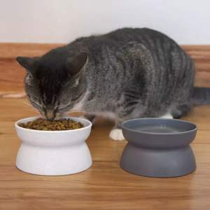Non <b>Slip</b> Ceramic Pet Bowl For Puppies With Rubber Base That Stops <b>Sliding</b> Across Smooth Floors During Eating - Product Image 6