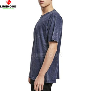 Vente en gros de t-shirts 100% coton pour hommes, poids léger, lavage à l'acide, fabriqués sur mesure avec options OEM disponibles - Product Image 4