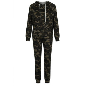 Survêtement imprimé camouflage coupe ajustée pour femmes Séchage rapide Respirant Sublimé Logo personnalisé Hiver OEM Vêtements de sport personnalisés - Product Image 4