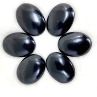 Grosir batu palem Obsidian hitam batu palem Obsidian hitam batu palem kristal Obsidian hitam untuk dekorasi
