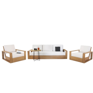 Hot sale <b>table</b> <b>and</b> <b>chair</b> set made of good quality teak <b>wood</b> with modern style suitable <b>for</b> outdoor use, durable <b>and</b> anti-rot - Product Image 6