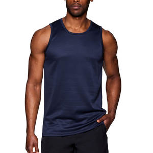 Camiseta de algodón personalizada para hombre, Camiseta de tirantes transpirable para gimnasio, entrenamiento muscular, culturismo, Oem - Product Image 1