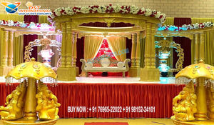Mandap de mariage Bollywood tendance pour l'extérieur aux Fidji, décoration de mandap de mariage Bollywood, meilleur mandap pour événements de mariage, mandap Bollywood Calgary USA - Product Image 4