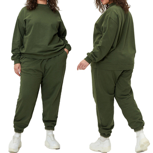 Premium Quality Heavy-<b>Weight</b> Casual <b>Women's</b> Sweat Suits Custom Color Winter Breathable Quick Dry 100% Cotton Long <b>Set</b> Solid - Product Image 1