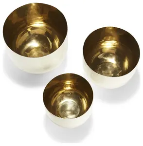Premium Modern <b>Metal</b> <b>Bowl</b> Elegant Luxury Designer Decor <b>Metal</b> <b>Bowl</b> for Stylish Luxury Polished <b>Metal</b> <b>Bowl</b> for Dining plated safe - Product Image 1