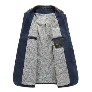 Saleh Enterprises Casual Men Regular Fit <b>Denim</b> Jacket 100% Cotton Windproof Stone Wash Embroidered Y2K Urban Fashion <b>Coat</b> - Product Image 3