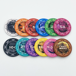 มืออาชีพ40MM วัสดุเซรามิกชิปโป๊กเกอร์10กรัมชิปโป๊กเกอร์ที่มีการออกแบบที่กำหนดเองสีและโลโก้ - Product Image 3